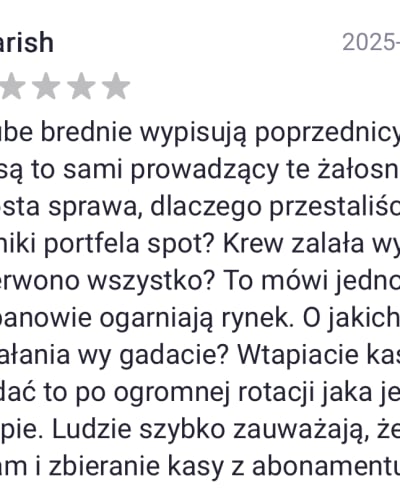 Opinia negatywna